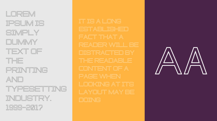 Prosche Outline Font Family