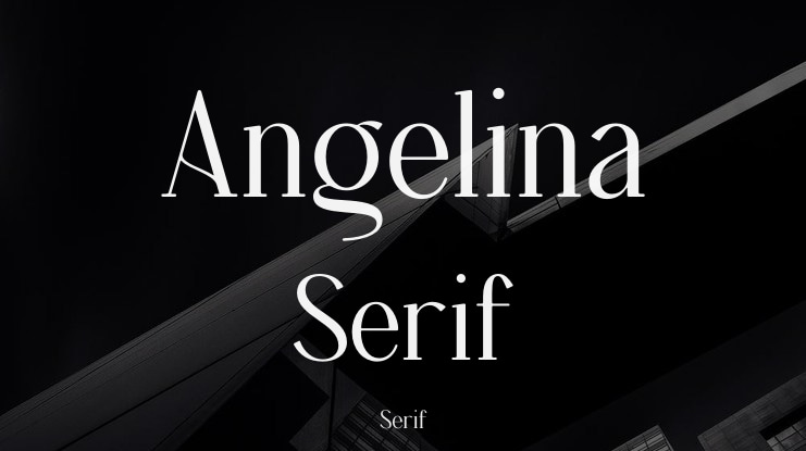Angelina Serif Font