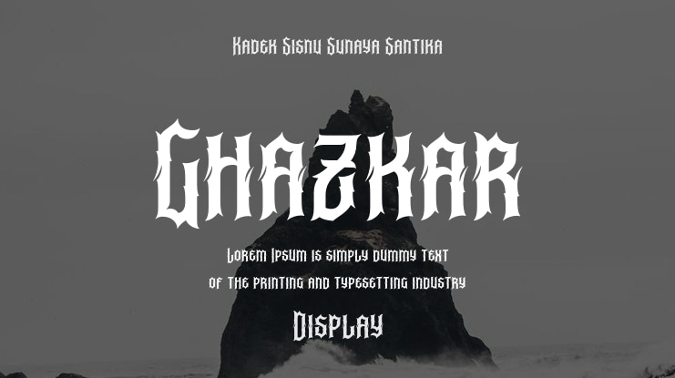 Ghazkar Font