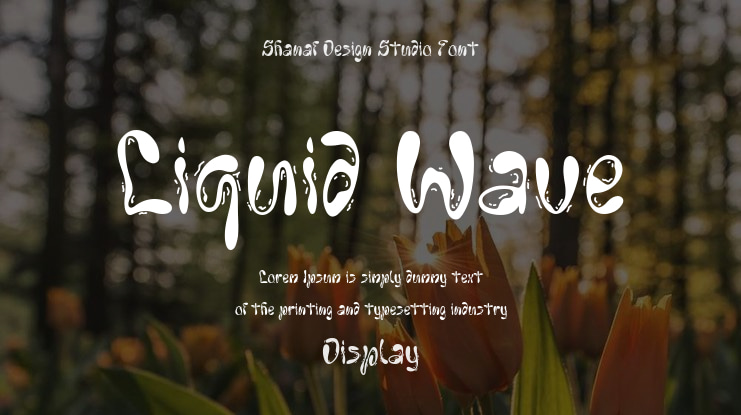 Liquid Wave Font Family
