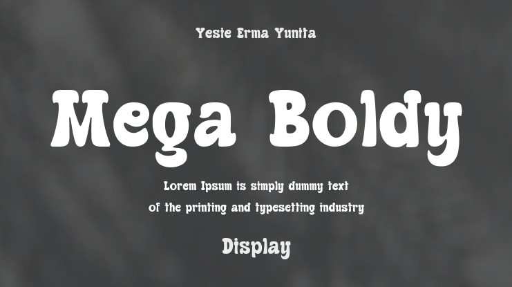 Mega Boldy Font