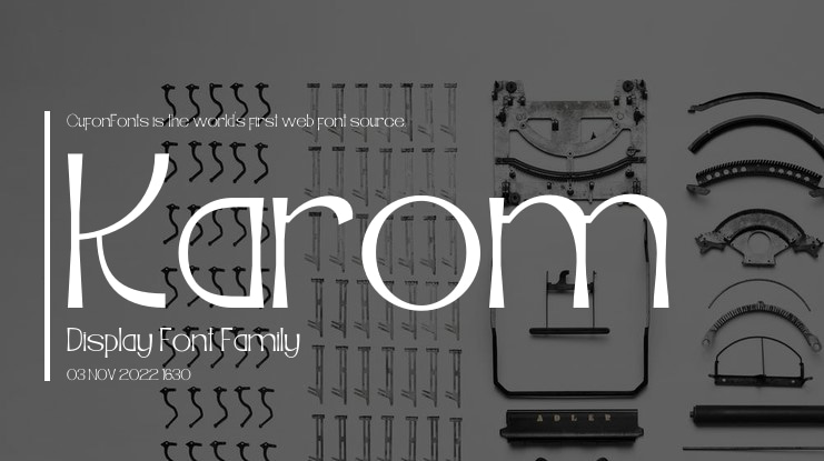Karom Display Font