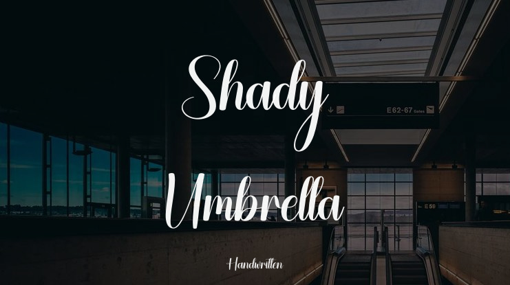 Shady Umbrella Font