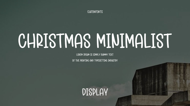 Christmas Minimalist Font