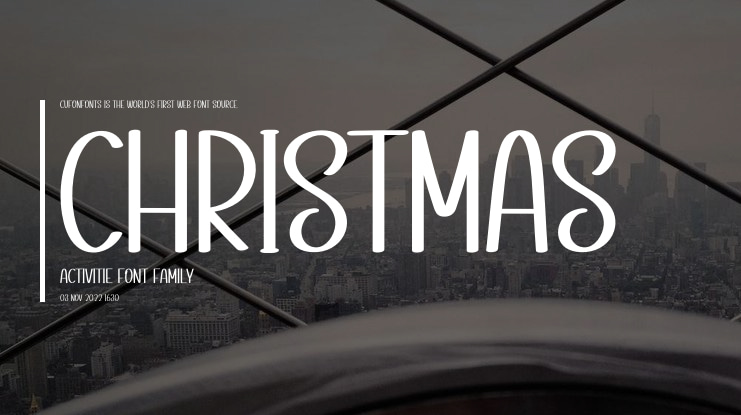 Christmas Activitie Font