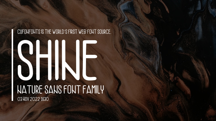 Shine Nature Sans Font Family
