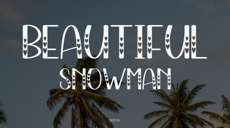 Beautiful Snowman Font