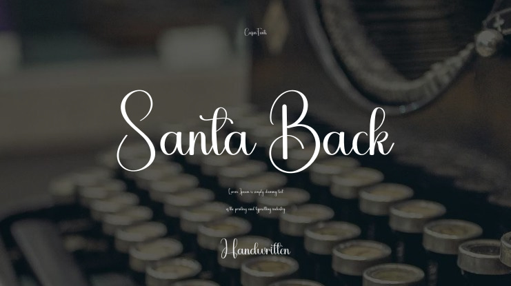 Santa Back Font