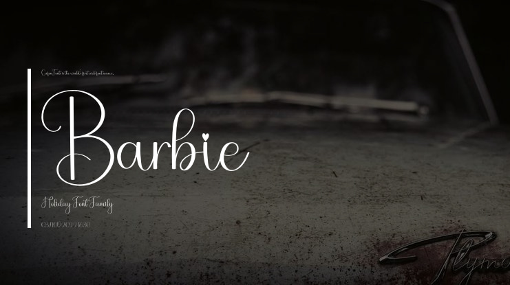 Barbie Holiday Font
