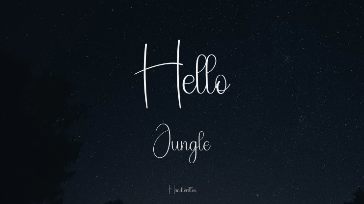 Hello Jungle Font