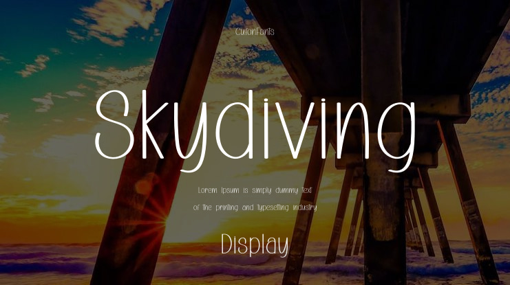 Skydiving Font
