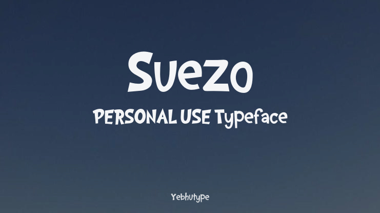 Suezo PERSONAL USE Font
