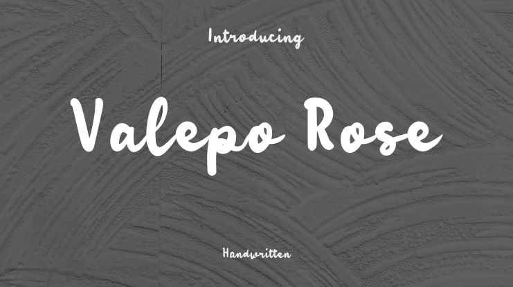 Valepo Rose Font
