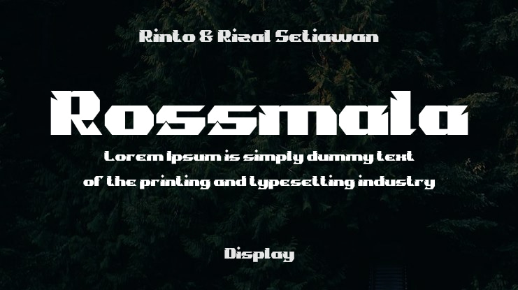 Rossmala Font Family