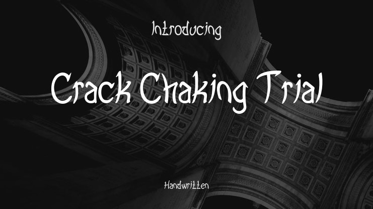 Crack Chaking Trial Font