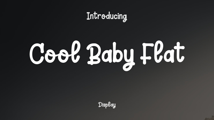 Cool Baby Flat Font Family
