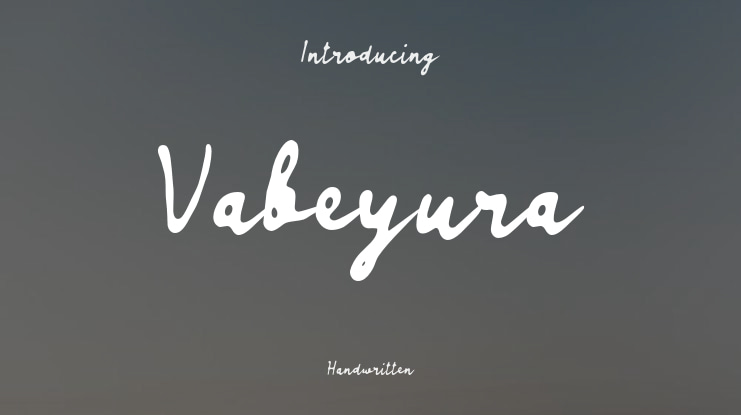 Vabeyura Font