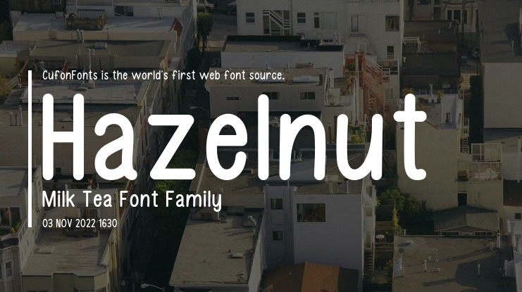 Hazelnut Milk Tea Font Family