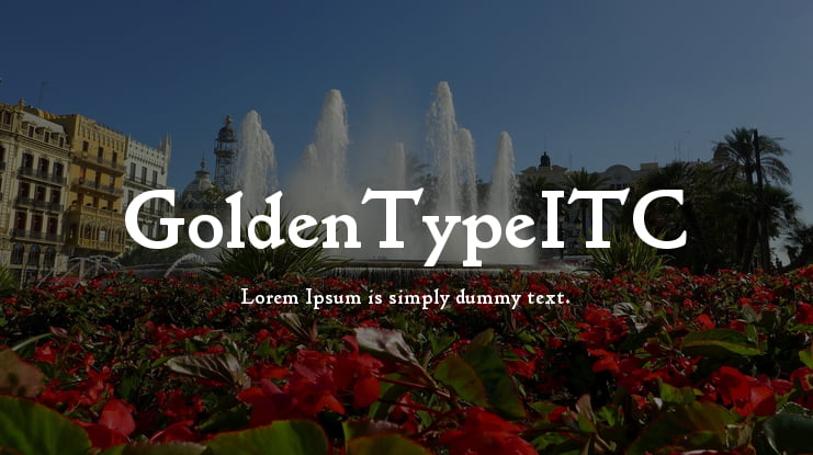 GoldenTypeITC Font