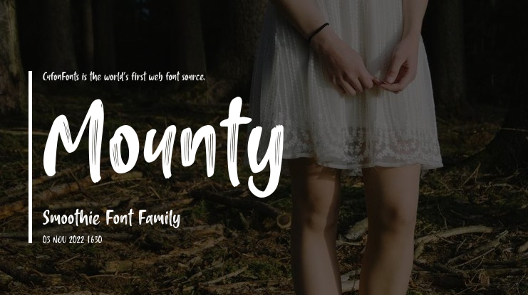 Mounty Smoothie Font