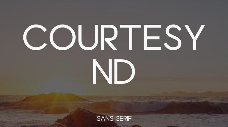 Courtesy ND Font