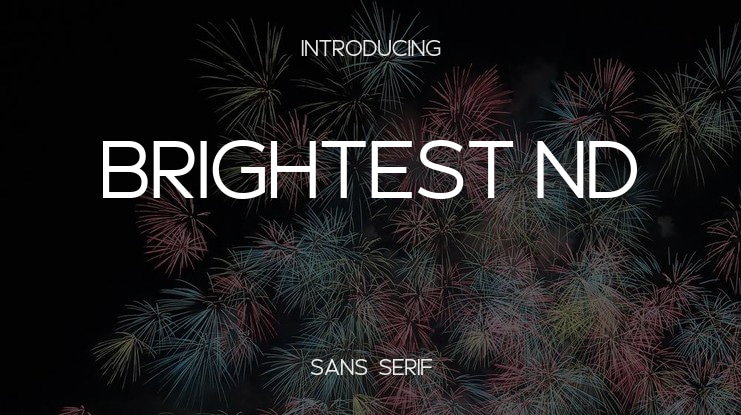 Brightest ND Font