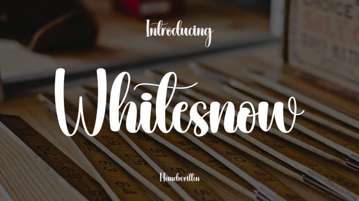 Whitesnow Font