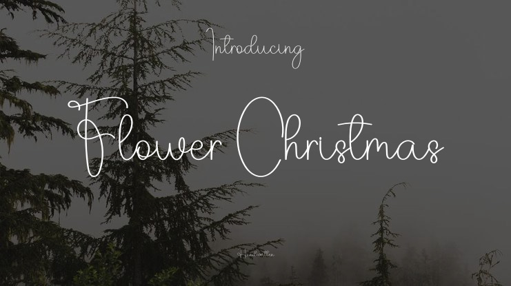 Flower Christmas Font