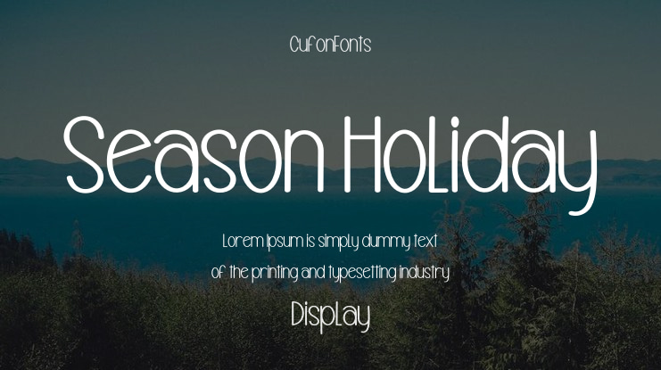 Season Holiday Font