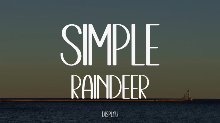 Simple Raindeer Font