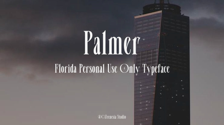 Palmer Florida Personal Use Only Font