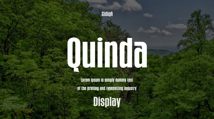 Quinda Font