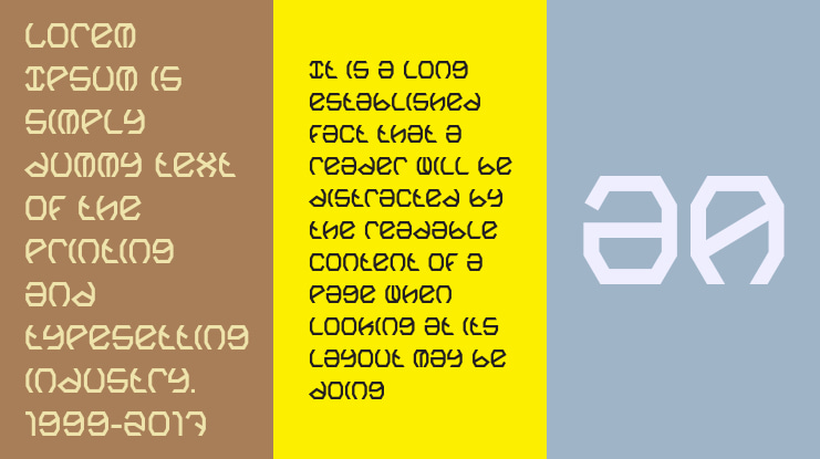 Polygon Block Font