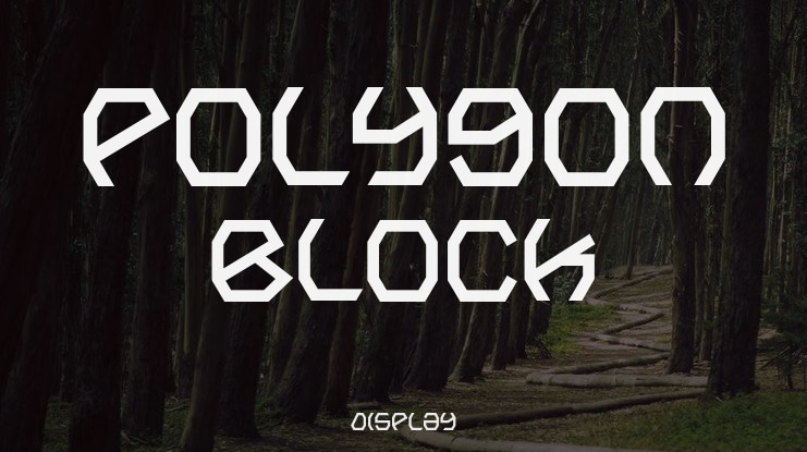 Polygon Block Font