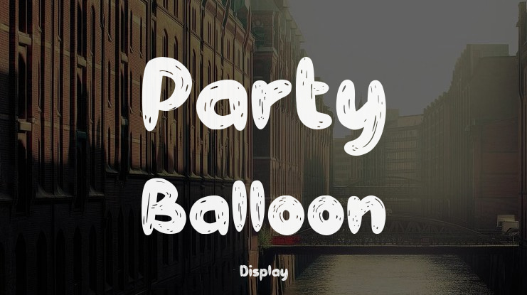 Party Balloon Font