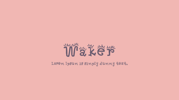 Waker Font