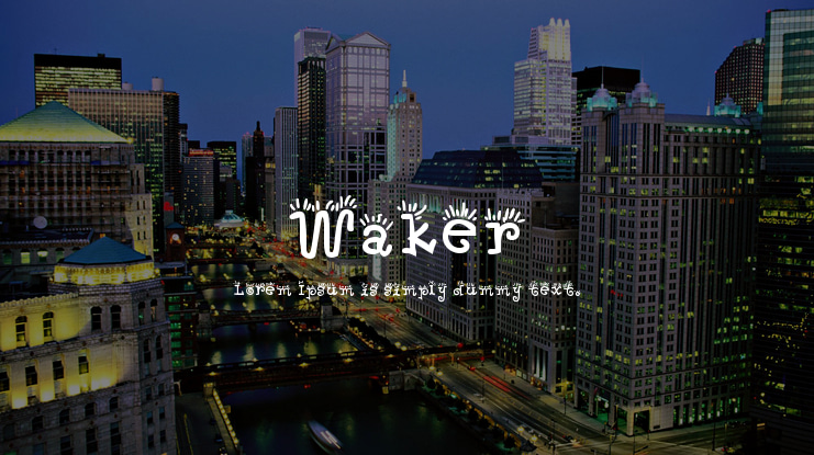 Waker Font