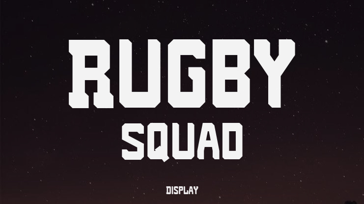 Rugby Squad Font Family