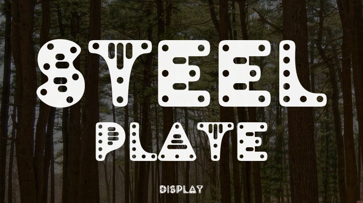 Steel Plate Font
