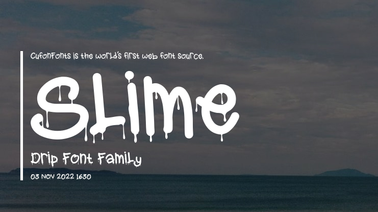 Slime Drip Font