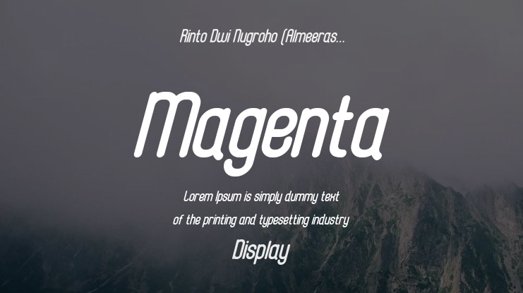Magenta Font Family