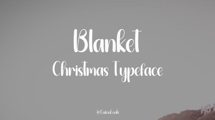 Blanket Christmas Font