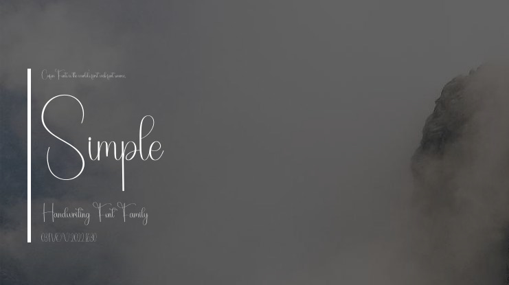 Simple Handwriting Font