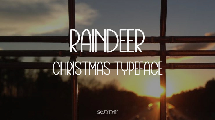 Raindeer Christmas Font