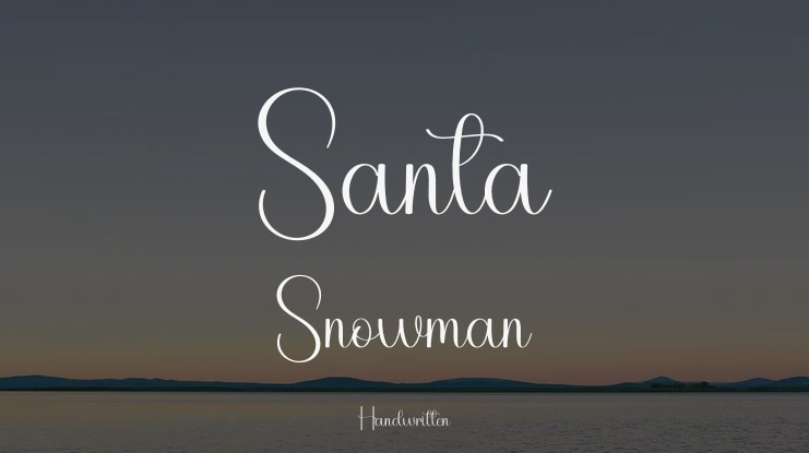 Santa Snowman Font