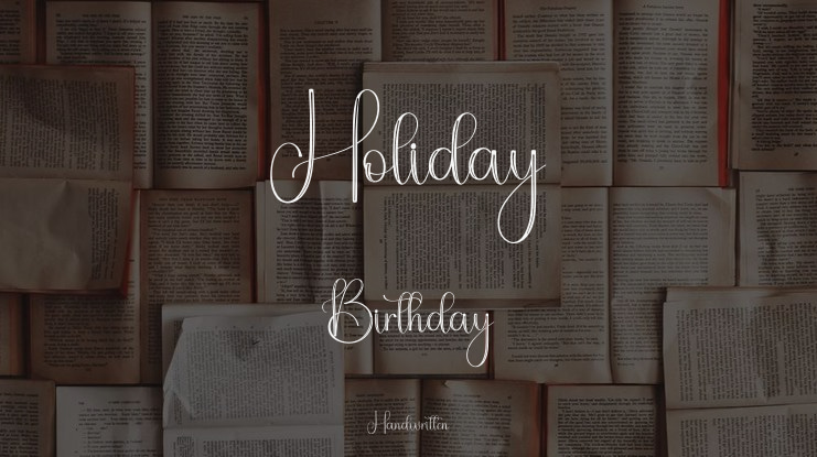 Holiday Birthday Font