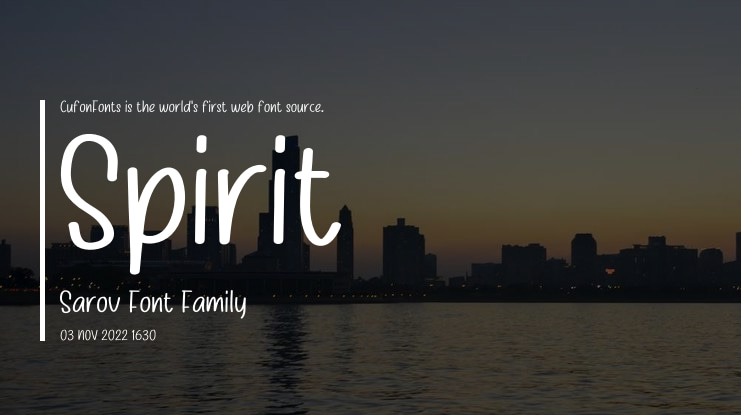 Spirit Sarov Font