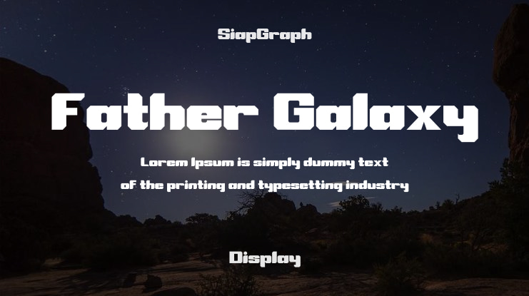 Father Galaxy Font