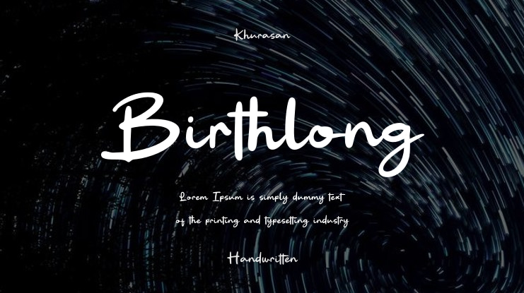Birthlong Font