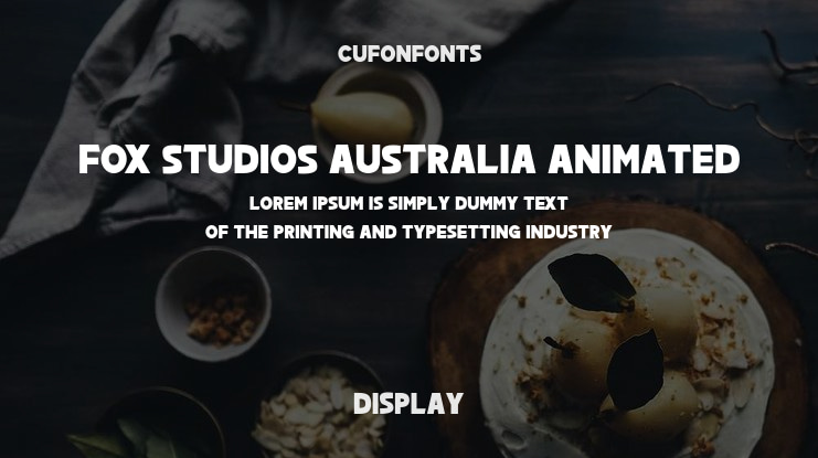 Fox Studios Australia Animated Font